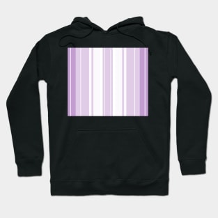 Strips - purple and white. Hoodie